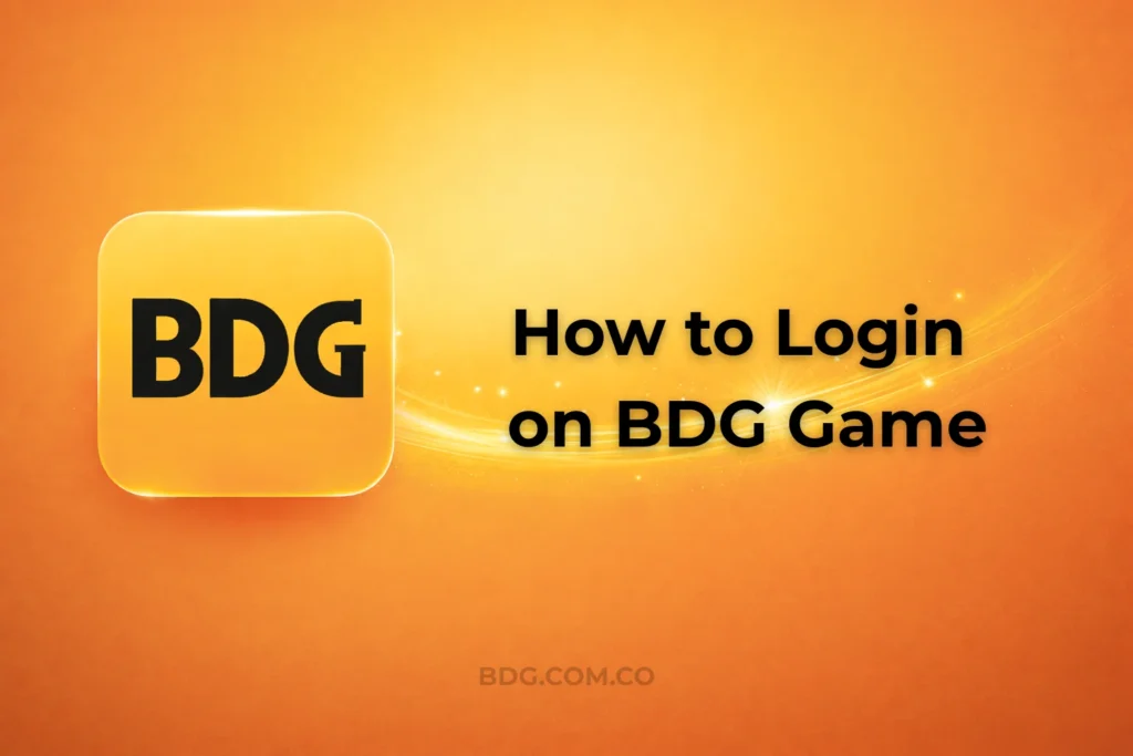 HOW TO LOGIN ON BDG GAME?